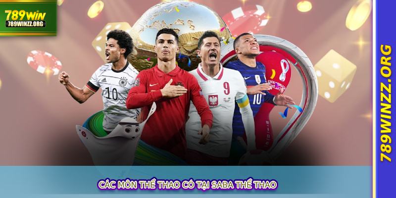 Các môn thể thao có tại SABA thể thao
