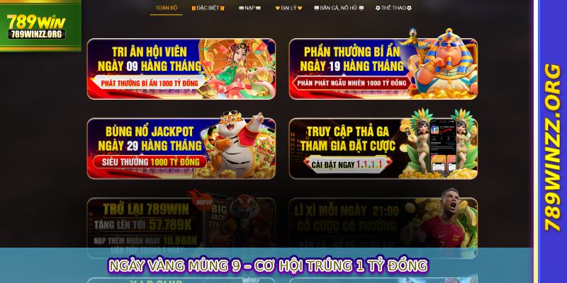 Ngày vàng mùng 9 – Cơ hội trúng 1 tỷ đồng